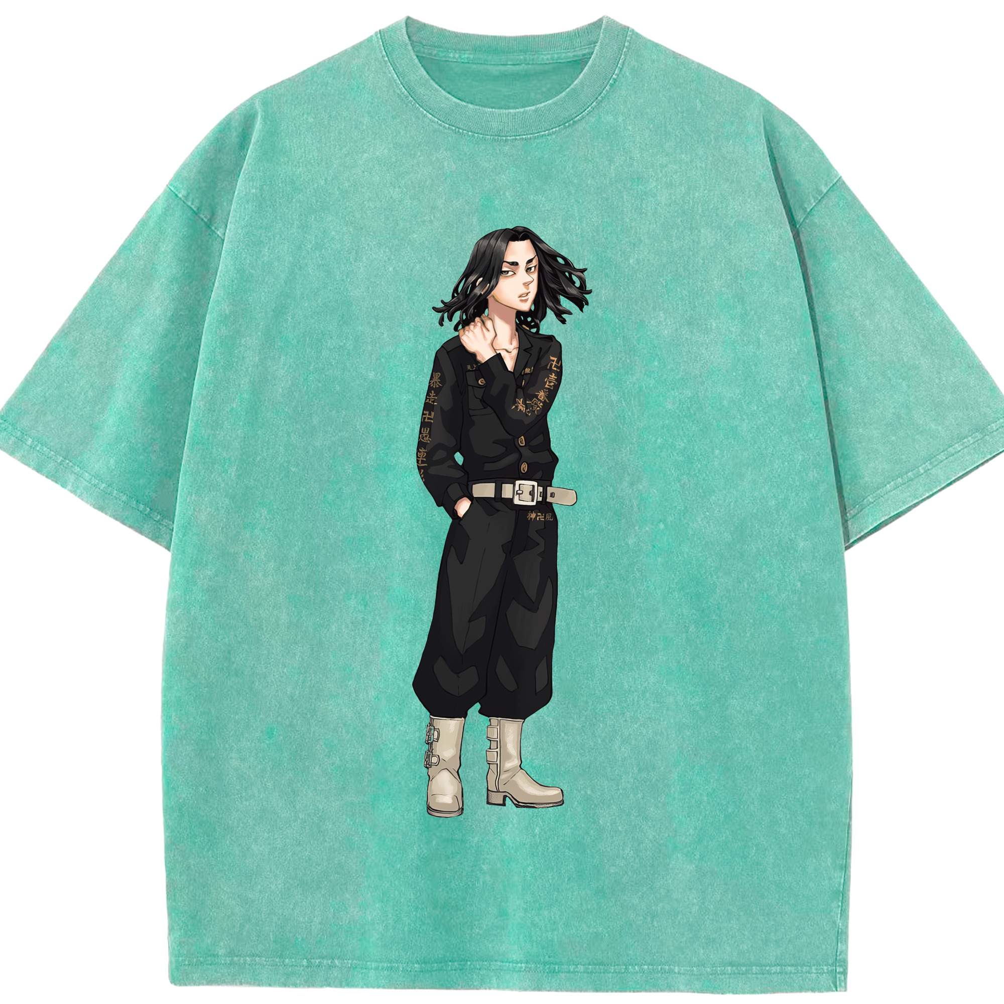 （画像用） 東京リベンジャーズ Tokyo Revengers 綿100% ヴィンテージ風 半袖Tシャツ（フロントプリント）